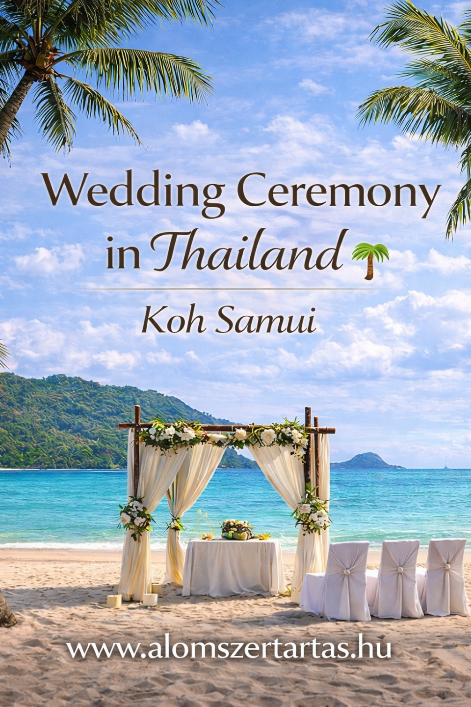 Esküvői szertartás Thaiföldön Koh Samui Szigetén 